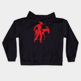 Retro Minimalistic Mexican Vaquero Pattern Kids Hoodie